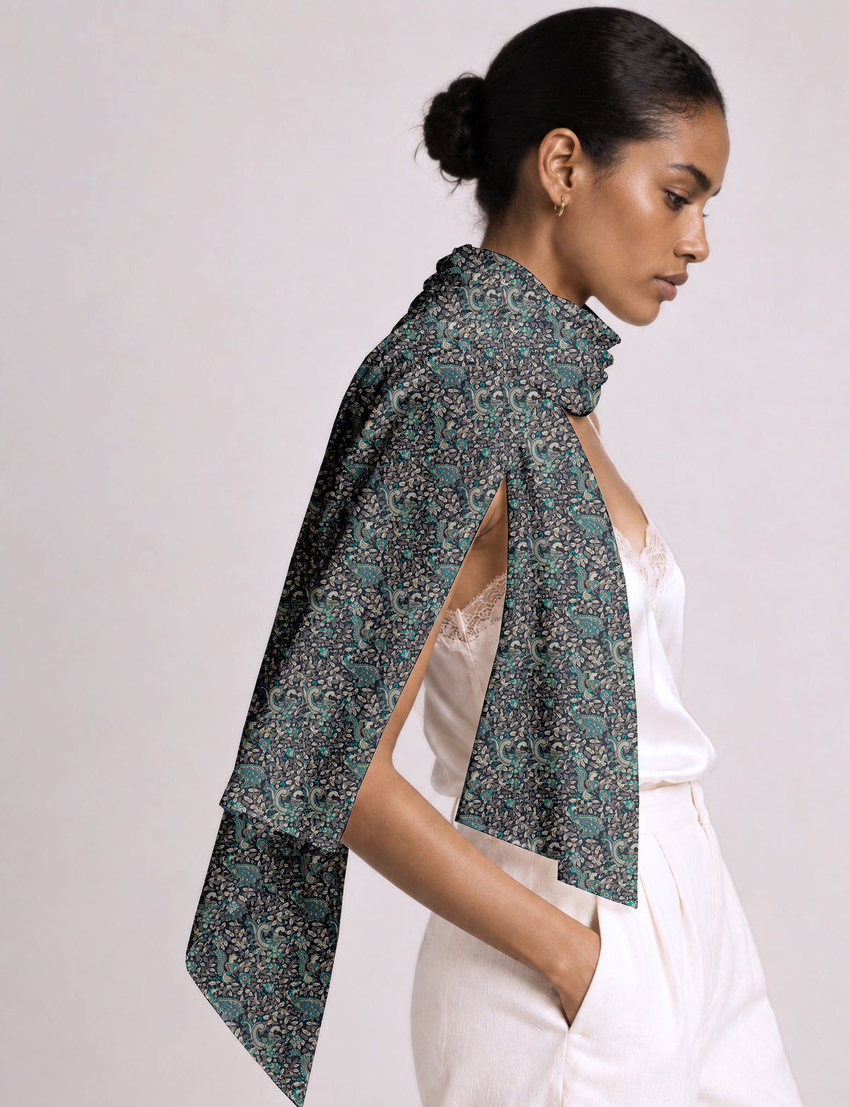 Wrap yourself in style with our printed rectangular stole, designed for neck, shoulders, or waist. Ethically crafted and embracing sustainability, this versatile accessory is a perfect addition to your wardrobe. Experience the beauty of eco-friendly fashion with our conscious clothing collection.