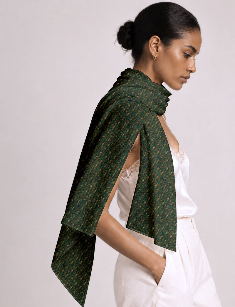 Wrap yourself in style with our printed rectangular stole, designed for neck, shoulders, or waist. Ethically crafted and embracing sustainability, this versatile accessory is a perfect addition to your wardrobe. Experience the beauty of eco-friendly fashion with our conscious clothing collection.