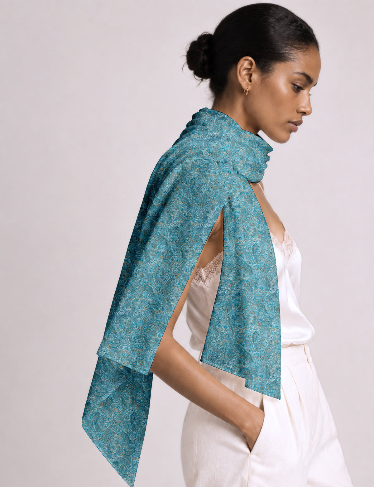 Wrap yourself in style with our printed rectangular stole, designed for neck, shoulders, or waist. Ethically crafted and embracing sustainability, this versatile accessory is a perfect addition to your wardrobe. Experience the beauty of eco-friendly fashion with our conscious clothing collection.