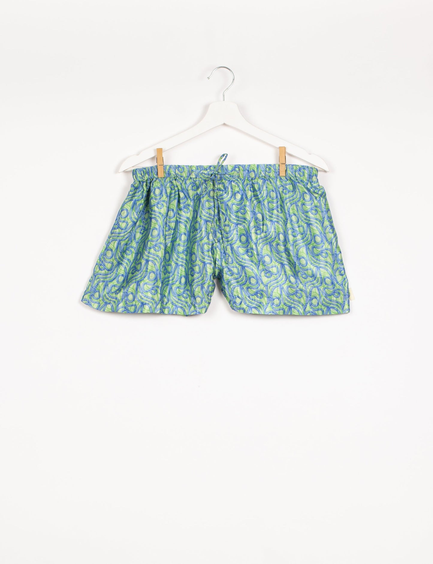 Elevate your wardrobe with our eco-friendly shorts. The all-around elastic waist and drawstring tie provide comfort and style. Crafted with ethical and sustainable practices, these shorts redefine green fashion, making them a perfect addition to your conscious clothing collection.