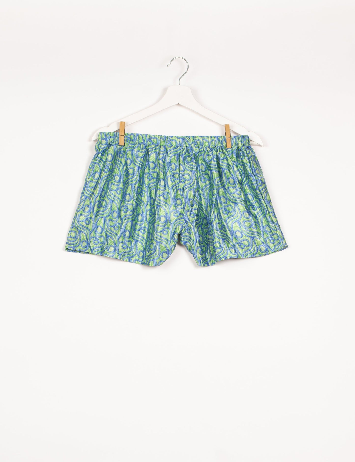 Elevate your wardrobe with our eco-friendly shorts. The all-around elastic waist and drawstring tie provide comfort and style. Crafted with ethical and sustainable practices, these shorts redefine green fashion, making them a perfect addition to your conscious clothing collection.