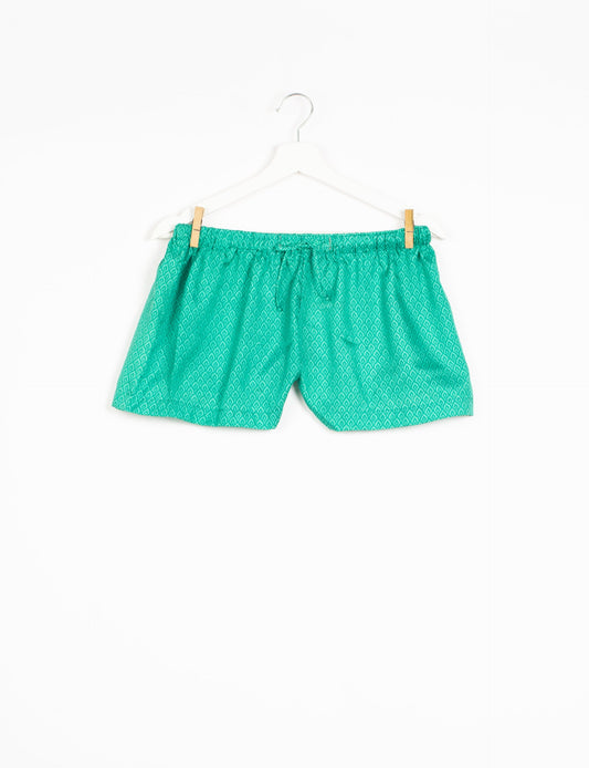 Elevate your wardrobe with our eco-friendly shorts. The all-around elastic waist and drawstring tie provide comfort and style. Crafted with ethical and sustainable practices, these shorts redefine green fashion, making them a perfect addition to your conscious clothing collection.