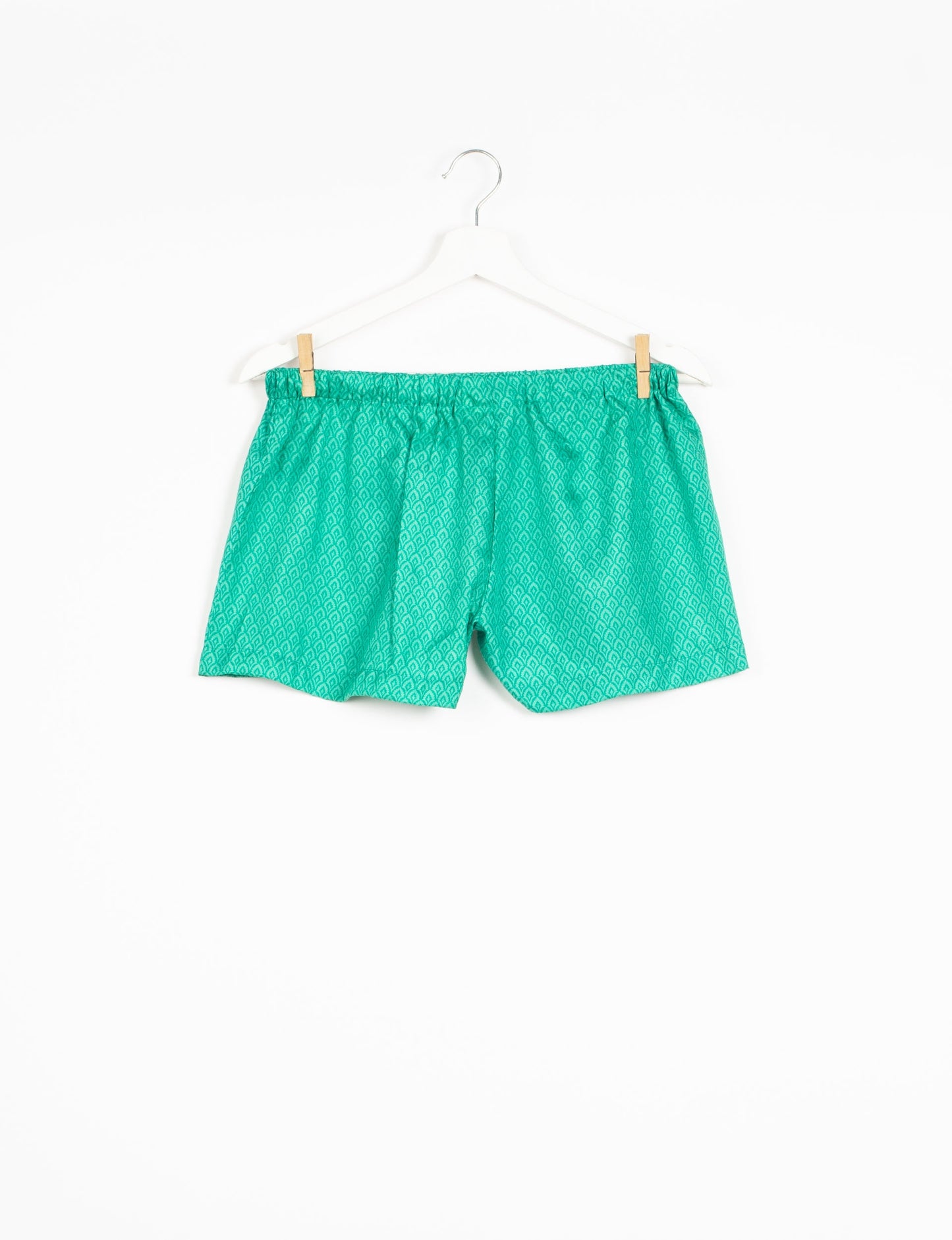 Elevate your wardrobe with our eco-friendly shorts. The all-around elastic waist and drawstring tie provide comfort and style. Crafted with ethical and sustainable practices, these shorts redefine green fashion, making them a perfect addition to your conscious clothing collection.