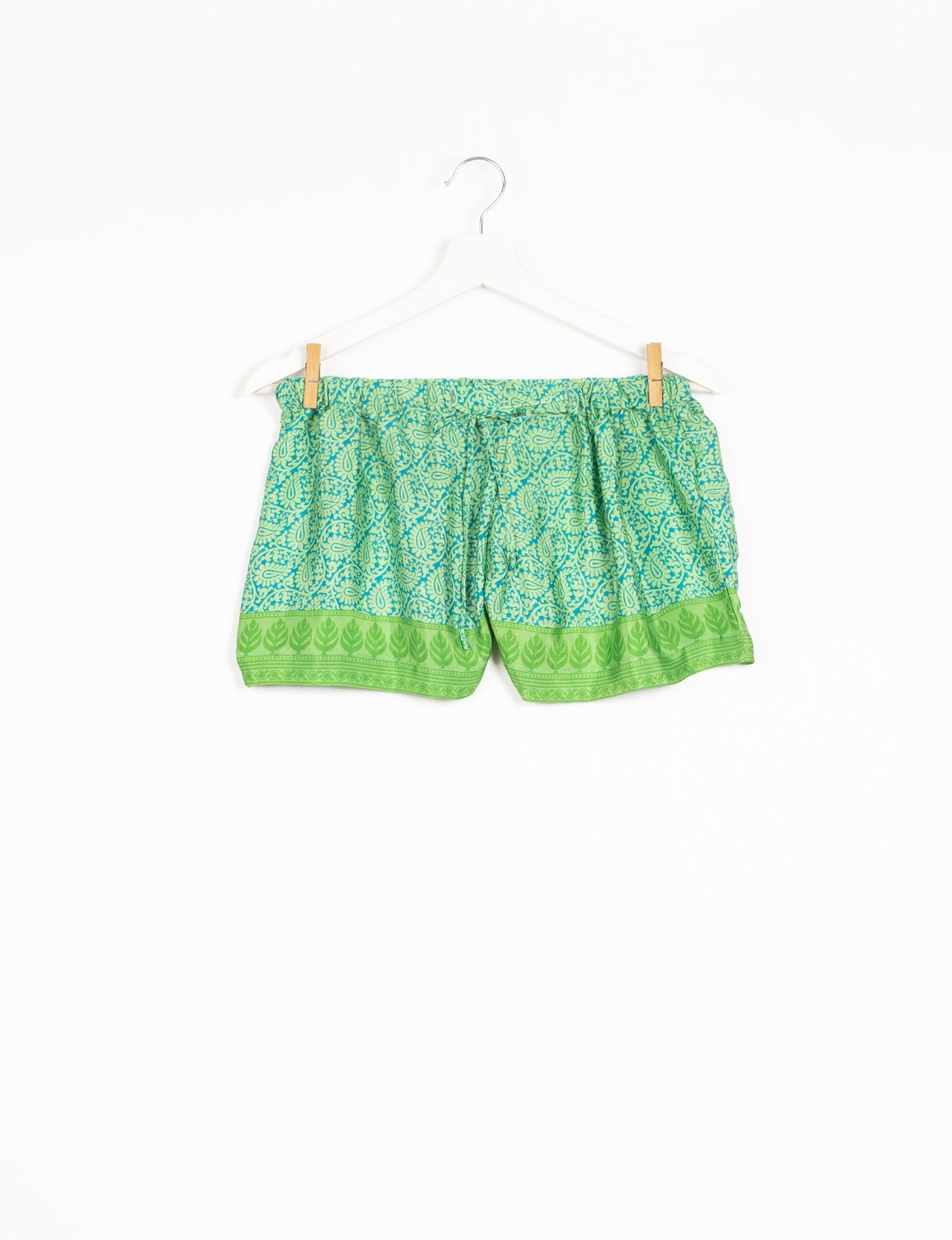 Elevate your wardrobe with our eco-friendly shorts. The all-around elastic waist and drawstring tie provide comfort and style. Crafted with ethical and sustainable practices, these shorts redefine green fashion, making them a perfect addition to your conscious clothing collection.