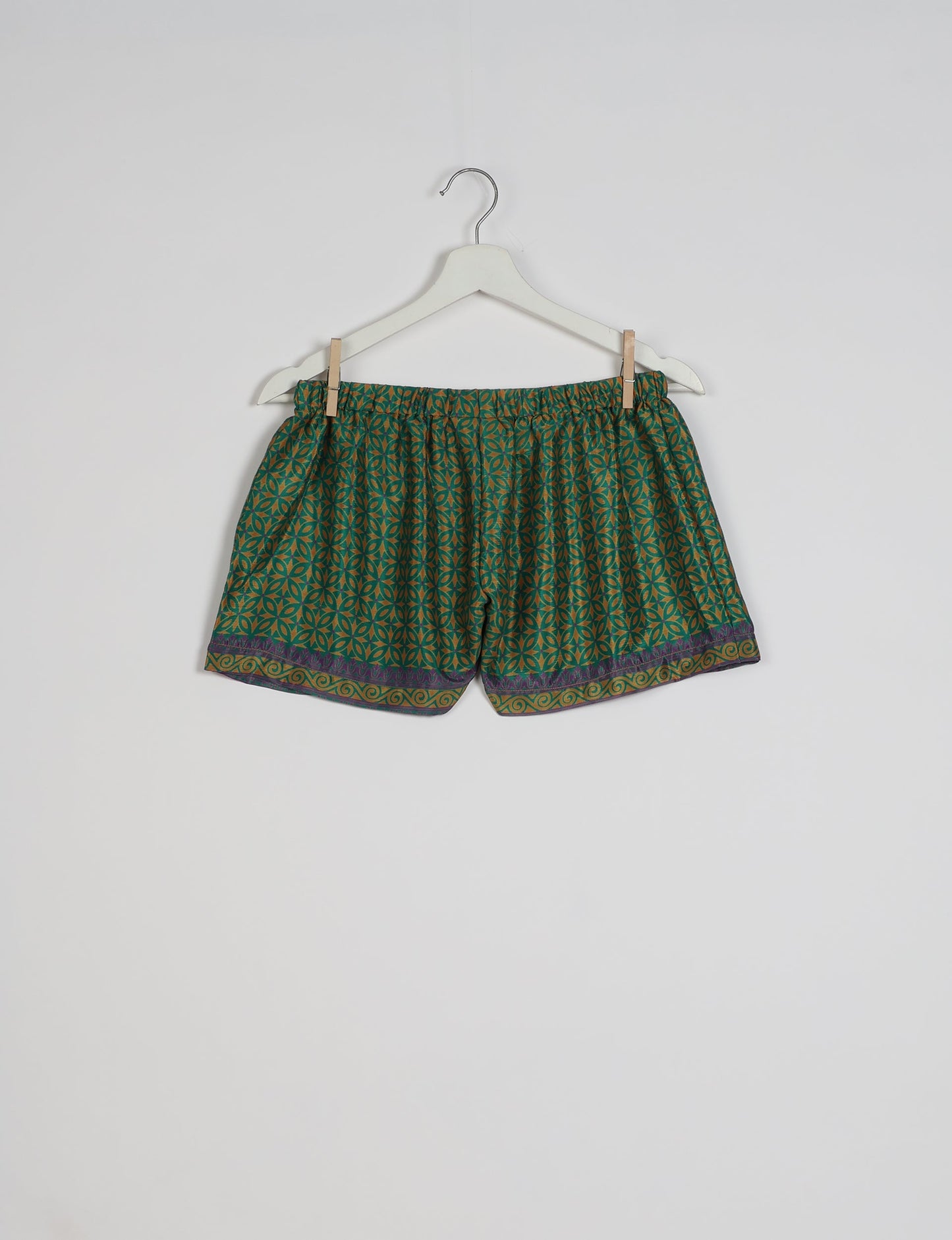 Elevate your wardrobe with our eco-friendly shorts. The all-around elastic waist and drawstring tie provide comfort and style. Crafted with ethical and sustainable practices, these shorts redefine green fashion, making them a perfect addition to your conscious clothing collection.