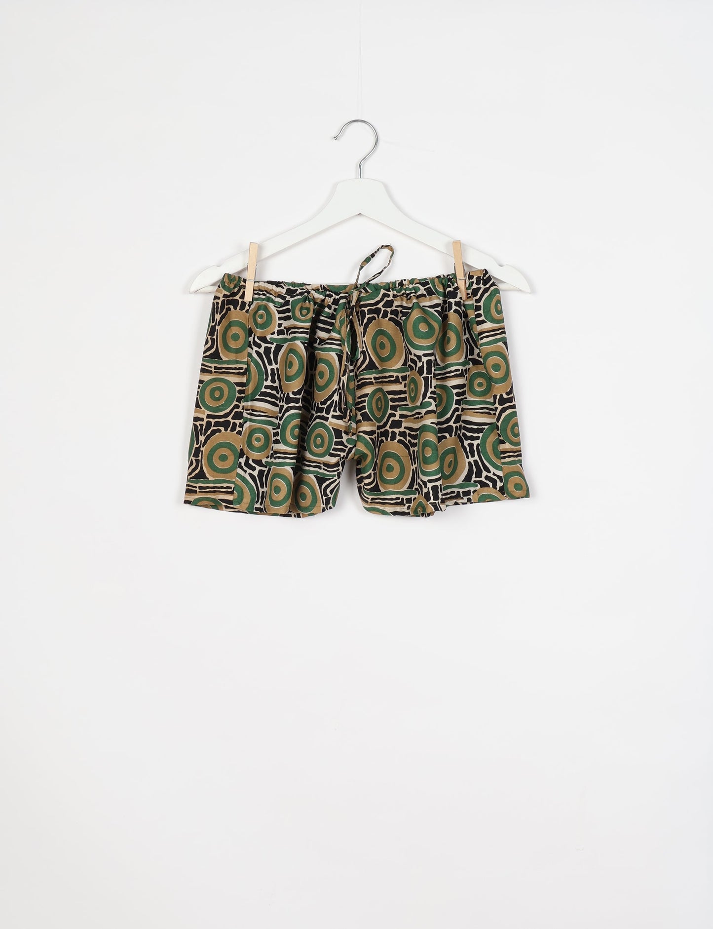 Elevate your wardrobe with our eco-friendly shorts. The all-around elastic waist and drawstring tie provide comfort and style. Crafted with ethical and sustainable practices, these shorts redefine green fashion, making them a perfect addition to your conscious clothing collection.