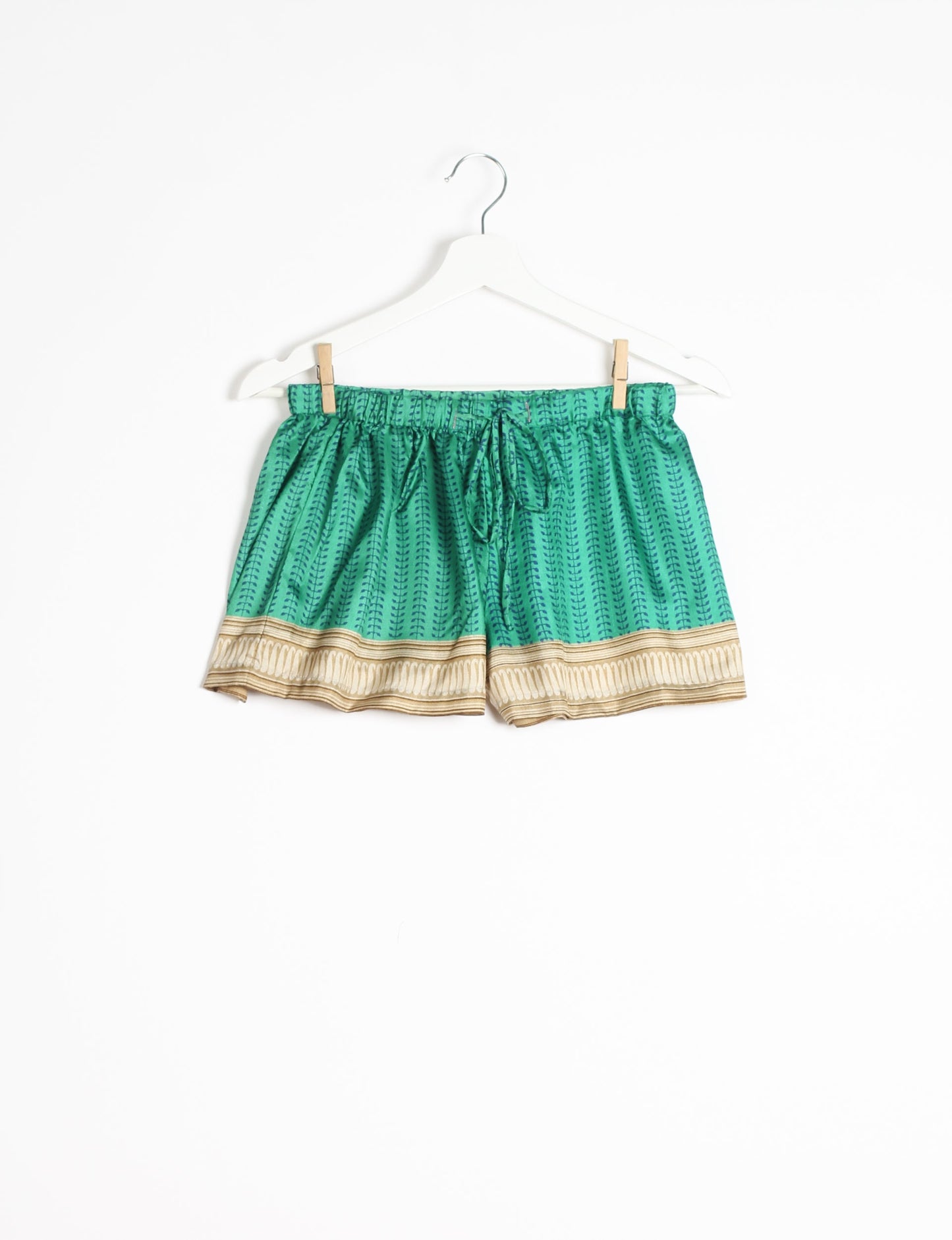 Elevate your wardrobe with our eco-friendly shorts. The all-around elastic waist and drawstring tie provide comfort and style. Crafted with ethical and sustainable practices, these shorts redefine green fashion, making them a perfect addition to your conscious clothing collection.