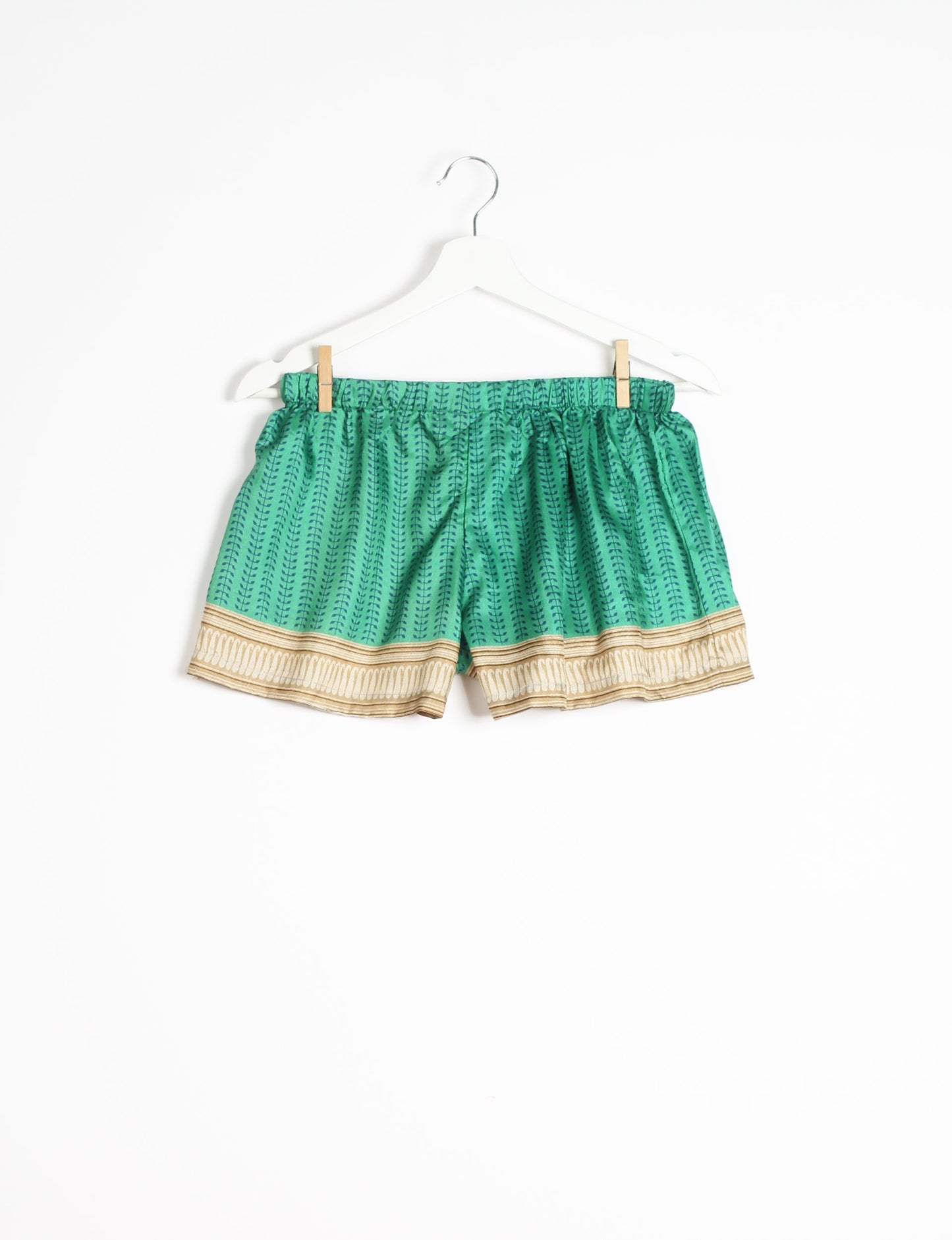 Elevate your wardrobe with our eco-friendly shorts. The all-around elastic waist and drawstring tie provide comfort and style. Crafted with ethical and sustainable practices, these shorts redefine green fashion, making them a perfect addition to your conscious clothing collection.