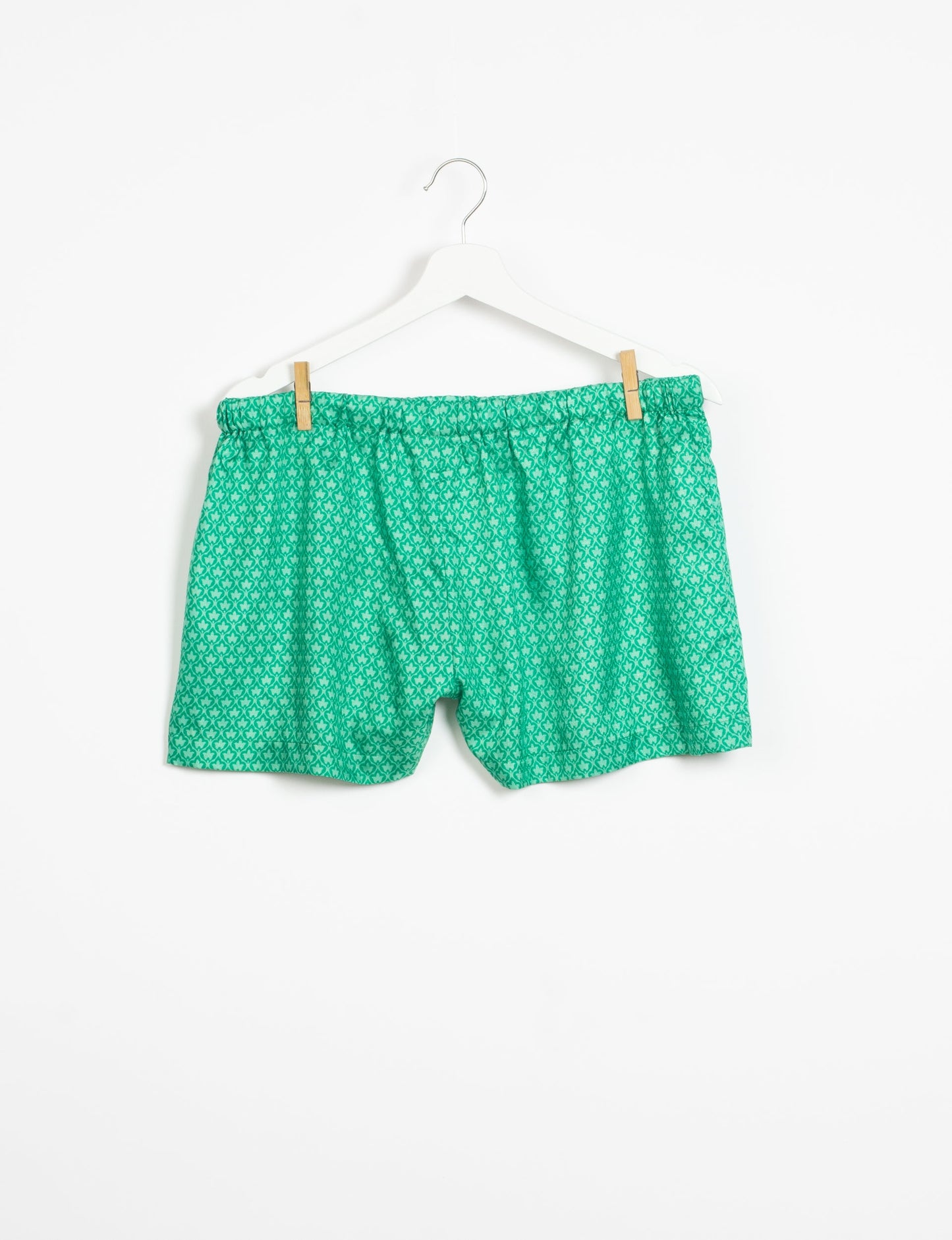 Elevate your wardrobe with our eco-friendly shorts. The all-around elastic waist and drawstring tie provide comfort and style. Crafted with ethical and sustainable practices, these shorts redefine green fashion, making them a perfect addition to your conscious clothing collection.