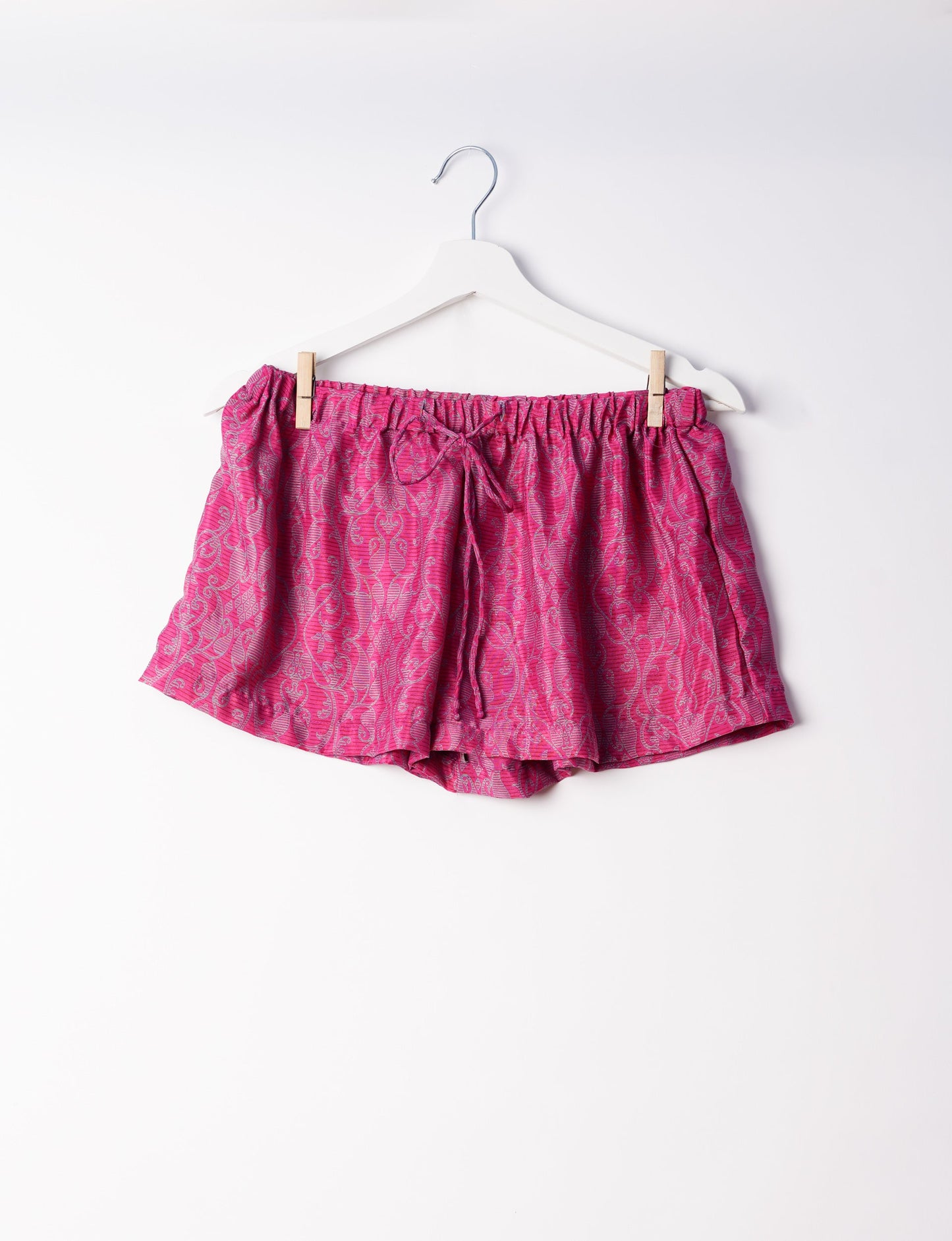 Sleep in eco-friendly luxury with our PJ Set Short. Made for the conscious consumer, these pajamas contribute to zero waste and sustainable practices. The cami top, adorned with delicate eyelash lace and cut on the bias, pairs seamlessly with the comfy shorts featuring an elasticated waist and drawstring tie.