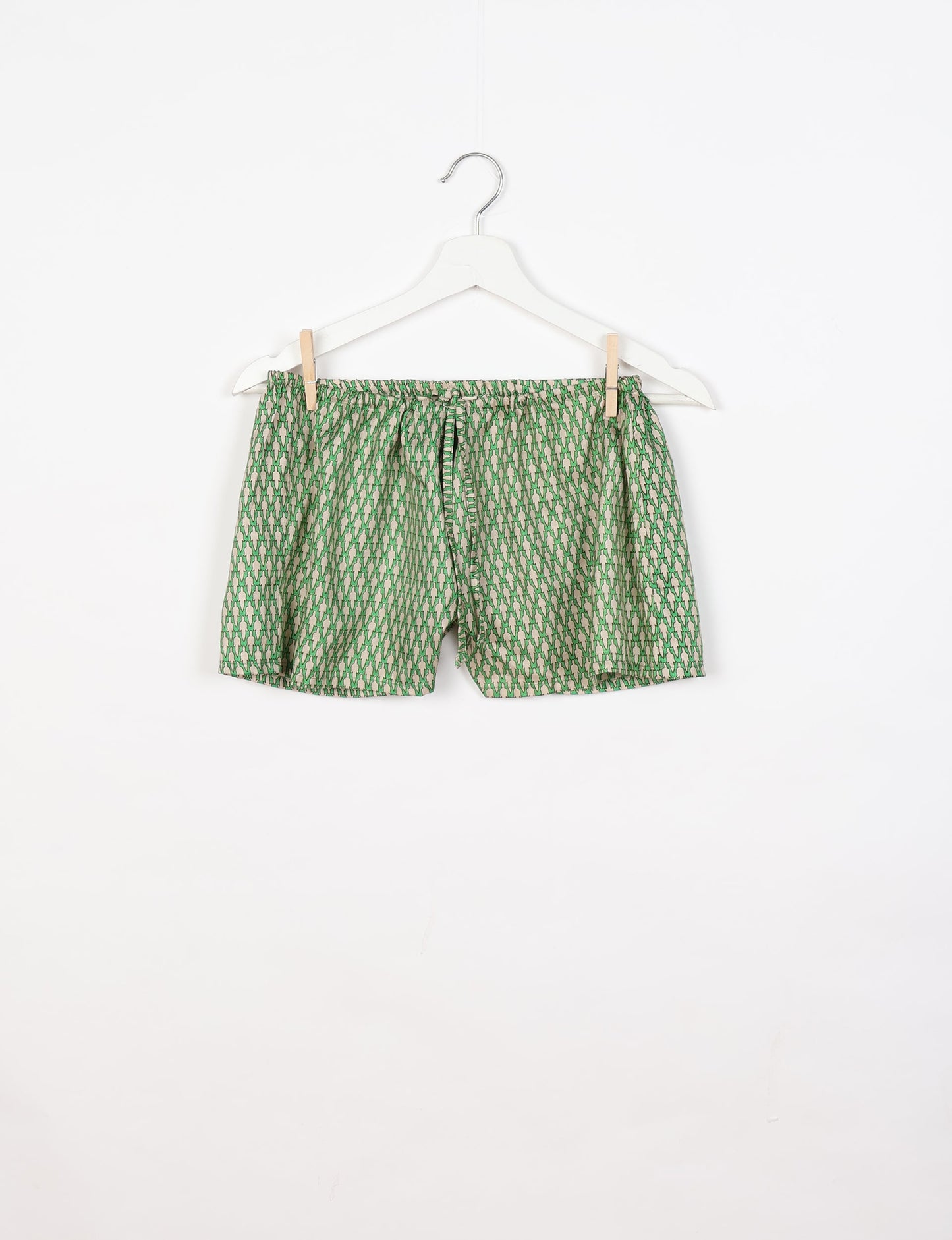 Sleep in eco-friendly luxury with our PJ Set Short. Made for the conscious consumer, these pajamas contribute to zero waste and sustainable practices. The cami top, adorned with delicate eyelash lace and cut on the bias, pairs seamlessly with the comfy shorts featuring an elasticated waist and drawstring tie.