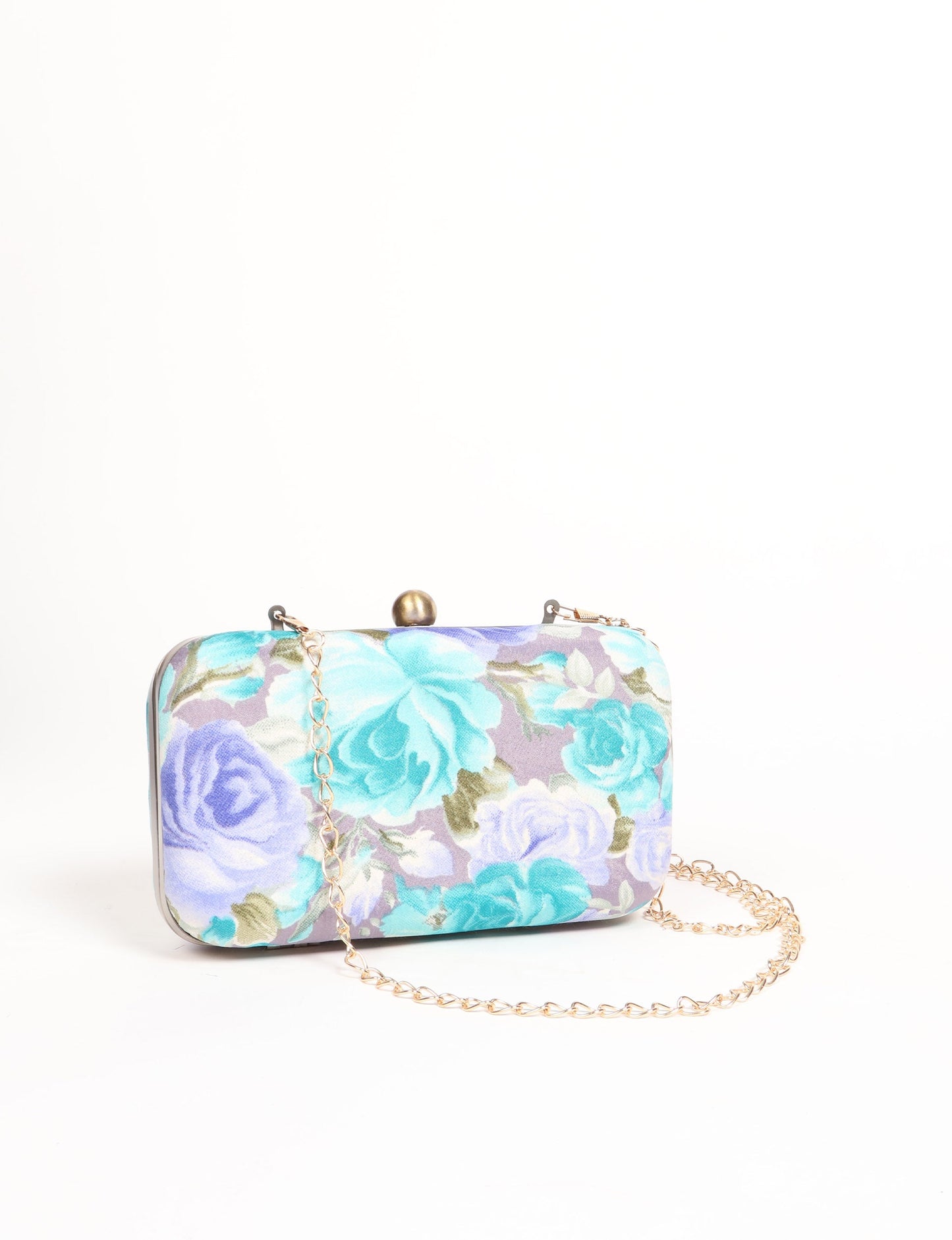 Stylish CLUTCH HANDBAG, a perfect companion for your evening look. Firm rectangular frame, optional metallic sling, and stunning prints add color to your outfit. Eco-friendly and ethically crafted for sustainable fashion.