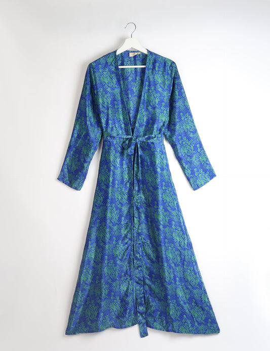 Beach Robe - Blue Tropical