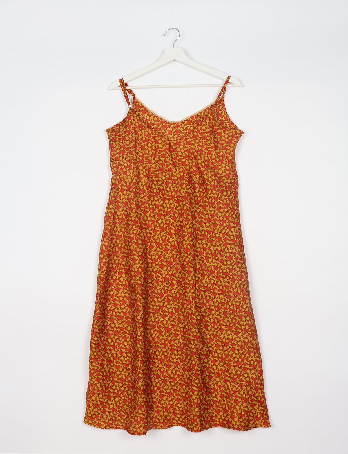 Spaghetti strap dress made from sustainable materials, embodying ethical fashion principles. Ideal for eco-friendly travelers seeking laid-back style.