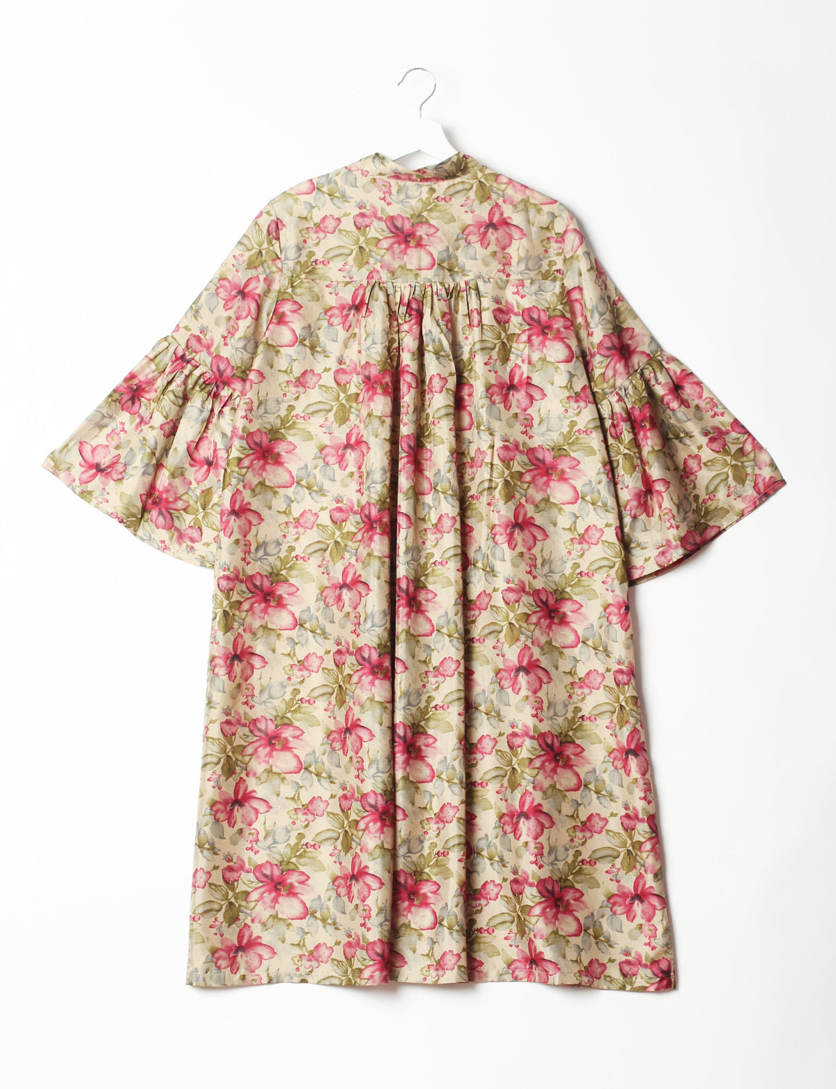 Discover ethical elegance with our Bell Sleeve Coat, handcrafted by Indian artisans from recycled materials. This sustainable fashion piece is a statement in eco-friendly clothing, combining style and consciousness effortlessly.