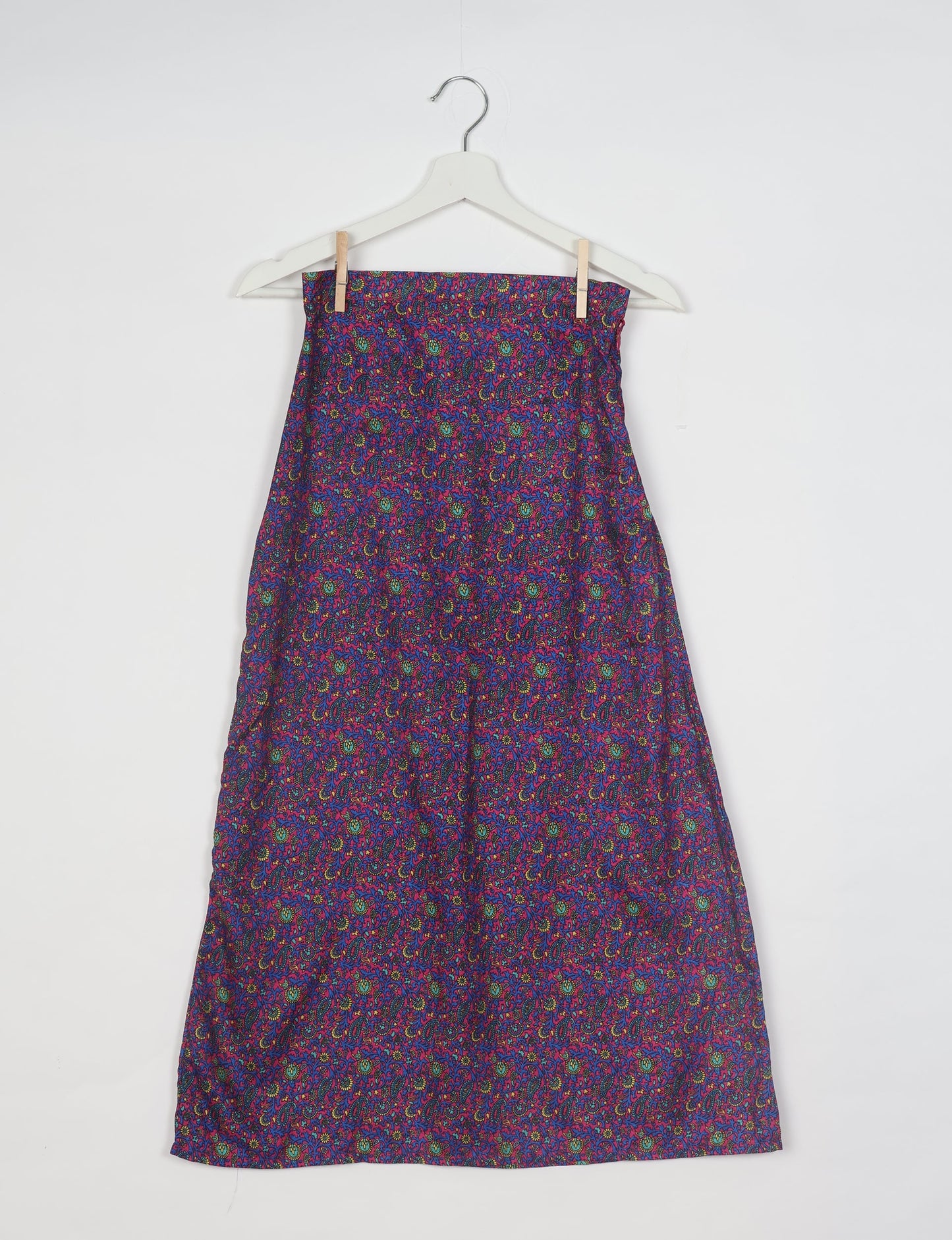 A Line Skirt - Purple Tropical