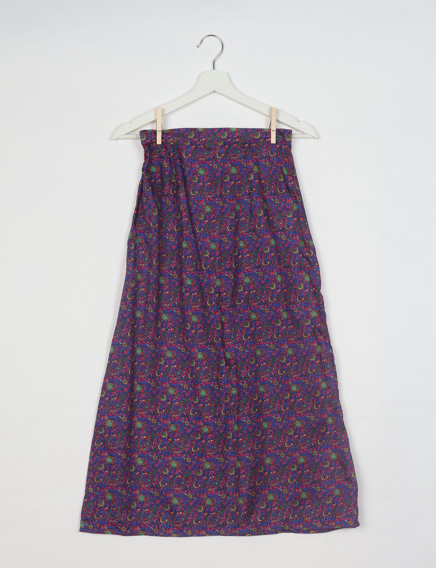 A Line Skirt - Purple Tropical