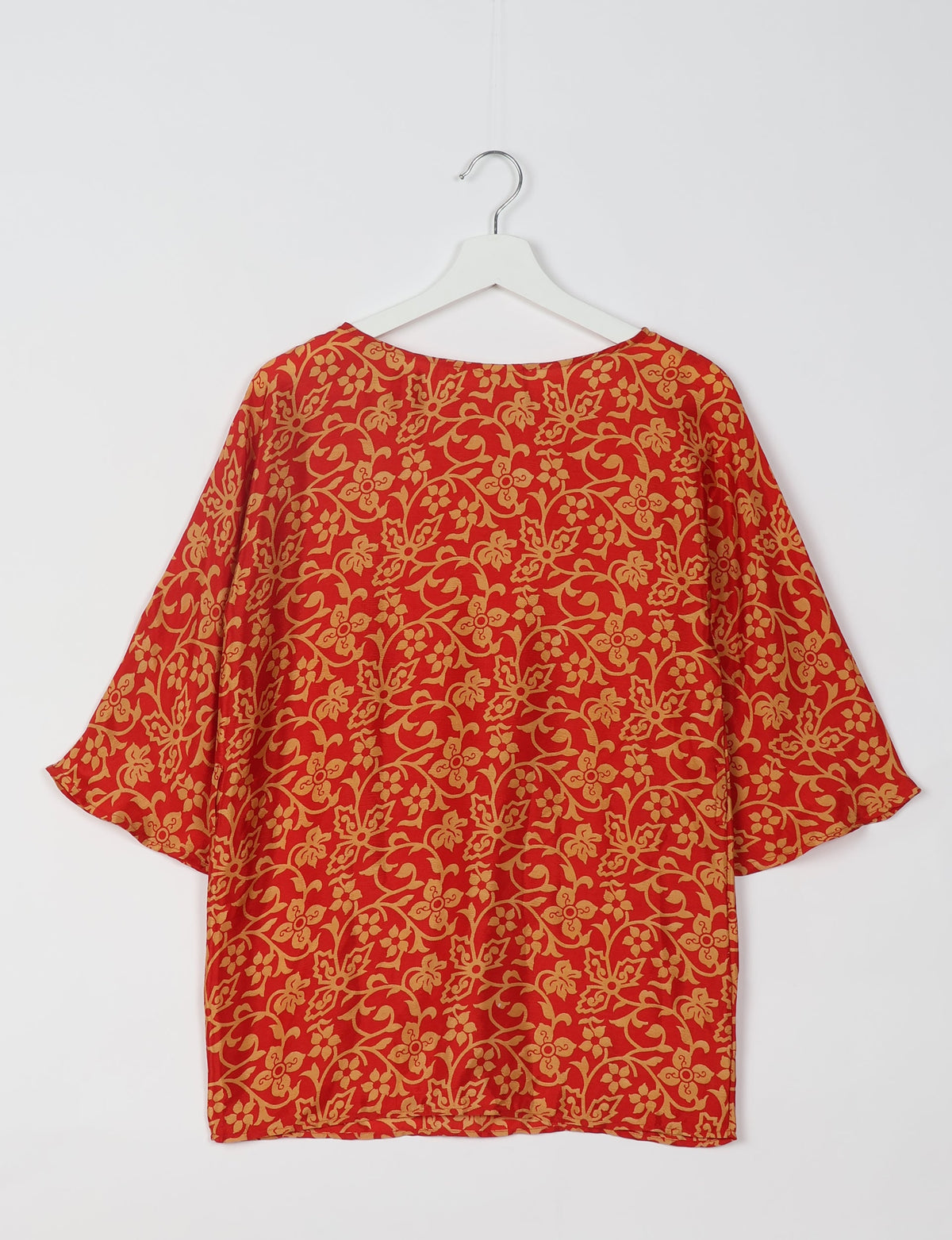 Upcycled women’s Belt Top made from pre-loved saris, showcasing eco friendly cloth, carbon neutral clothing, circular fashion design, environmentally friendly clothing, and second hand clothing elegance.