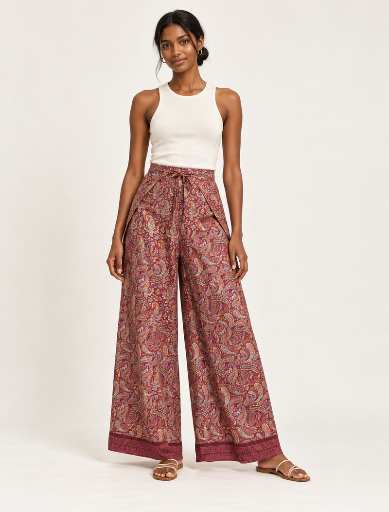 Immerse yourself in the vibrant allure of our PANTA PAREO – a distinctive piece made from handpicked, pre-worn saris, and carefully reworked by local artisans. This pareo is more than just a getaway must-have; it's a sustainable statement. Ideal as a layer over a bikini or a stylish throw, it brings eco-friendly charm to any room in your home. Embrace the colorful elegance of repurposed saris with the PANTA PAREO – an essential addition to your wardrobe for conscious and stylish living.