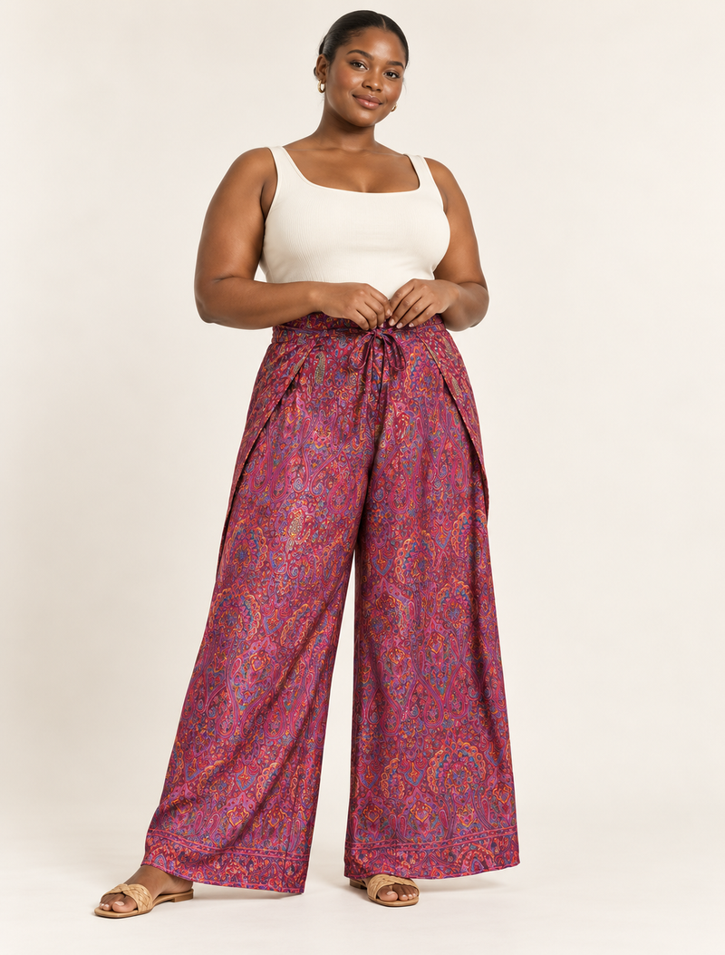 Immerse yourself in the vibrant allure of our PANTA PAREO – a distinctive piece made from handpicked, pre-worn saris, and carefully reworked by local artisans. This pareo is more than just a getaway must-have; it's a sustainable statement. Ideal as a layer over a bikini or a stylish throw, it brings eco-friendly charm to any room in your home. Embrace the colorful elegance of repurposed saris with the PANTA PAREO – an essential addition to your wardrobe for conscious and stylish living.