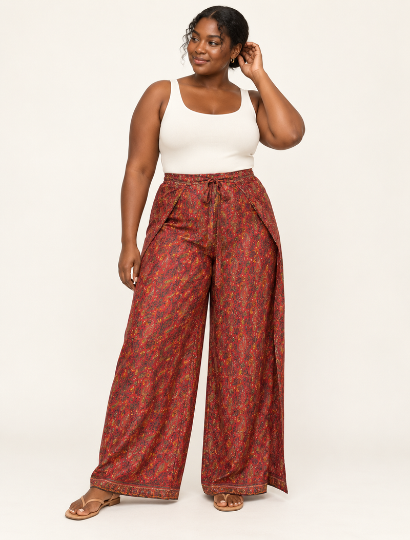 Immerse yourself in the vibrant allure of our PANTA PAREO – a distinctive piece made from handpicked, pre-worn saris, and carefully reworked by local artisans. This pareo is more than just a getaway must-have; it's a sustainable statement. Ideal as a layer over a bikini or a stylish throw, it brings eco-friendly charm to any room in your home. Embrace the colorful elegance of repurposed saris with the PANTA PAREO – an essential addition to your wardrobe for conscious and stylish living.