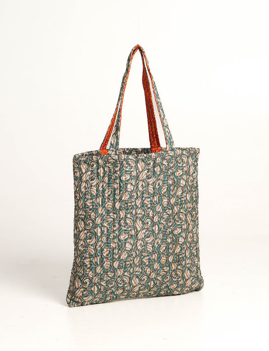 QUILTED SHOPPER BAG