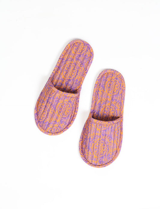 Elevate your downtime with our Quilted Slippers. Ethical, sustainable, and crafted by female artisans in Mumbai, these slippers offer cushioned comfort with a touch of chic style. Warm on the inside, fashionable on the outside, step into sustainable luxury.