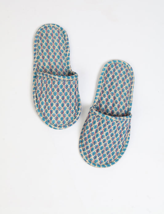 Elevate your downtime with our Quilted Slippers. Ethical, sustainable, and crafted by female artisans in Mumbai, these slippers offer cushioned comfort with a touch of chic style. Warm on the inside, fashionable on the outside, step into sustainable luxury.