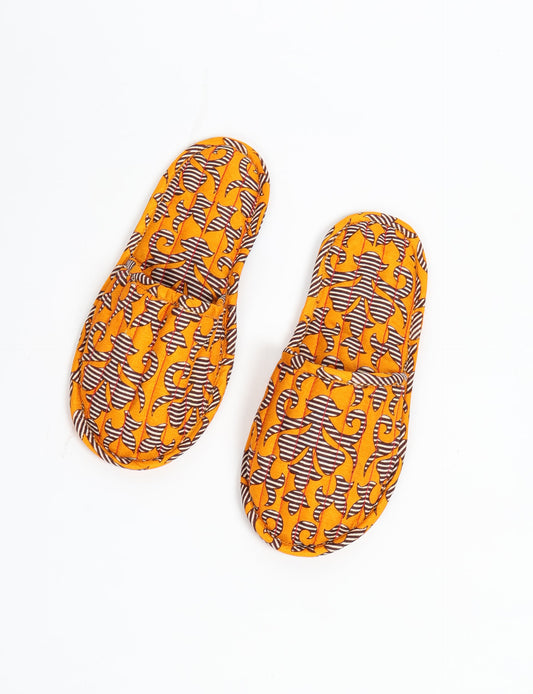 Elevate your downtime with our Quilted Slippers. Ethical, sustainable, and crafted by female artisans in Mumbai, these slippers offer cushioned comfort with a touch of chic style. Warm on the inside, fashionable on the outside, step into sustainable luxury.