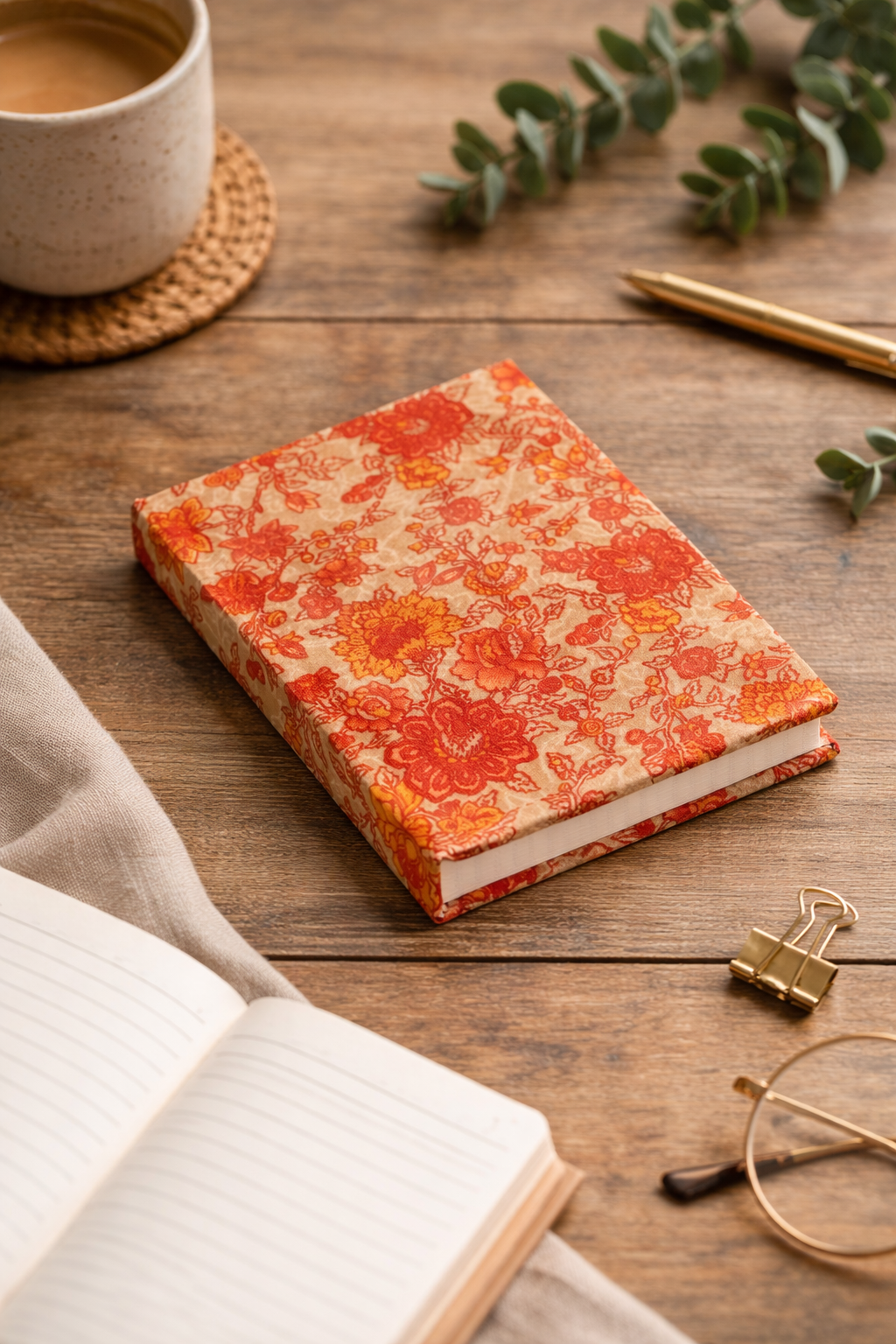 A6 Hard Cover Notebook - Grid