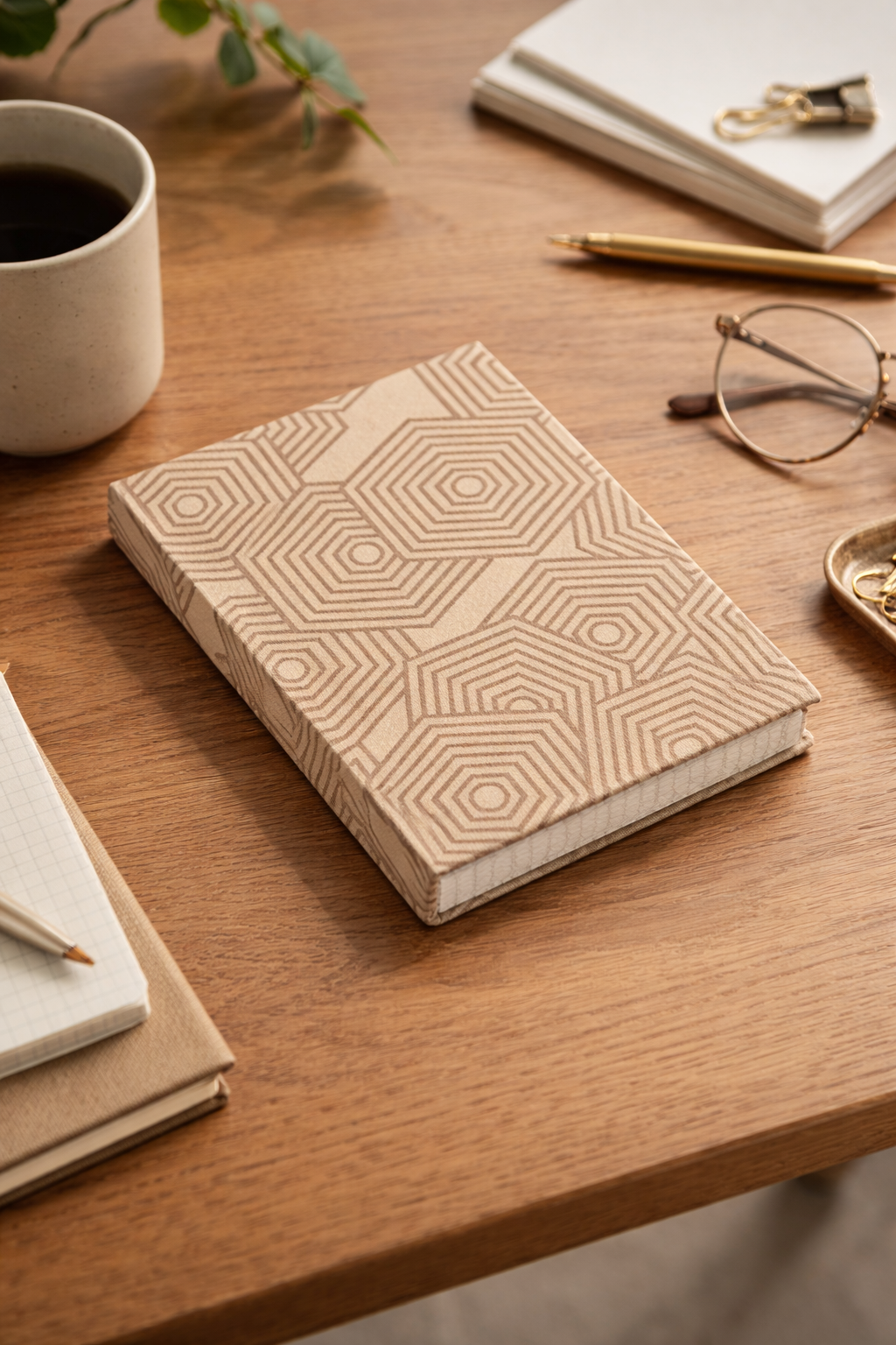 A6 Hard Cover Notebook - Grid