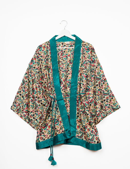 Chic and versatile KIMONO ROBE PRINT with a belt and loose straight-line sleeves. Throw it over swimwear, a t-shirt and shorts, leggings, or jeans for an instant style upgrade. Embrace fashionable versatility with this statement piece.