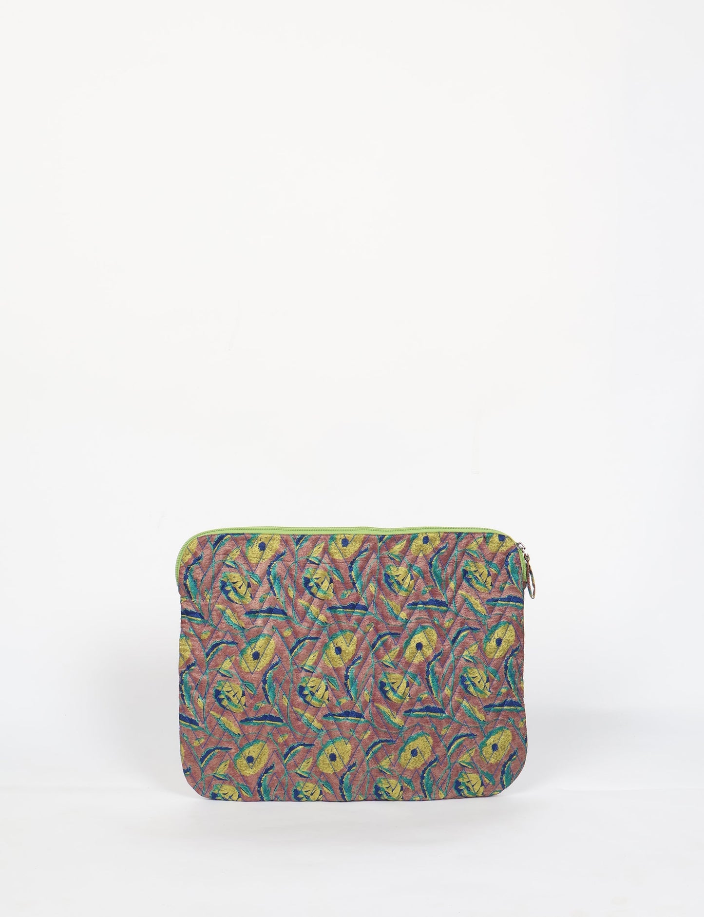 Eco-friendly meets tech-savvy in our QUILTED LAPTOP SLEEVE 13-14 inches. Stylishly quilted for durability, this sleeve offers protection and ethical fashion for your 13"-14" laptop. Secure your device with the zippered closure and carry it sustainably wherever you go.