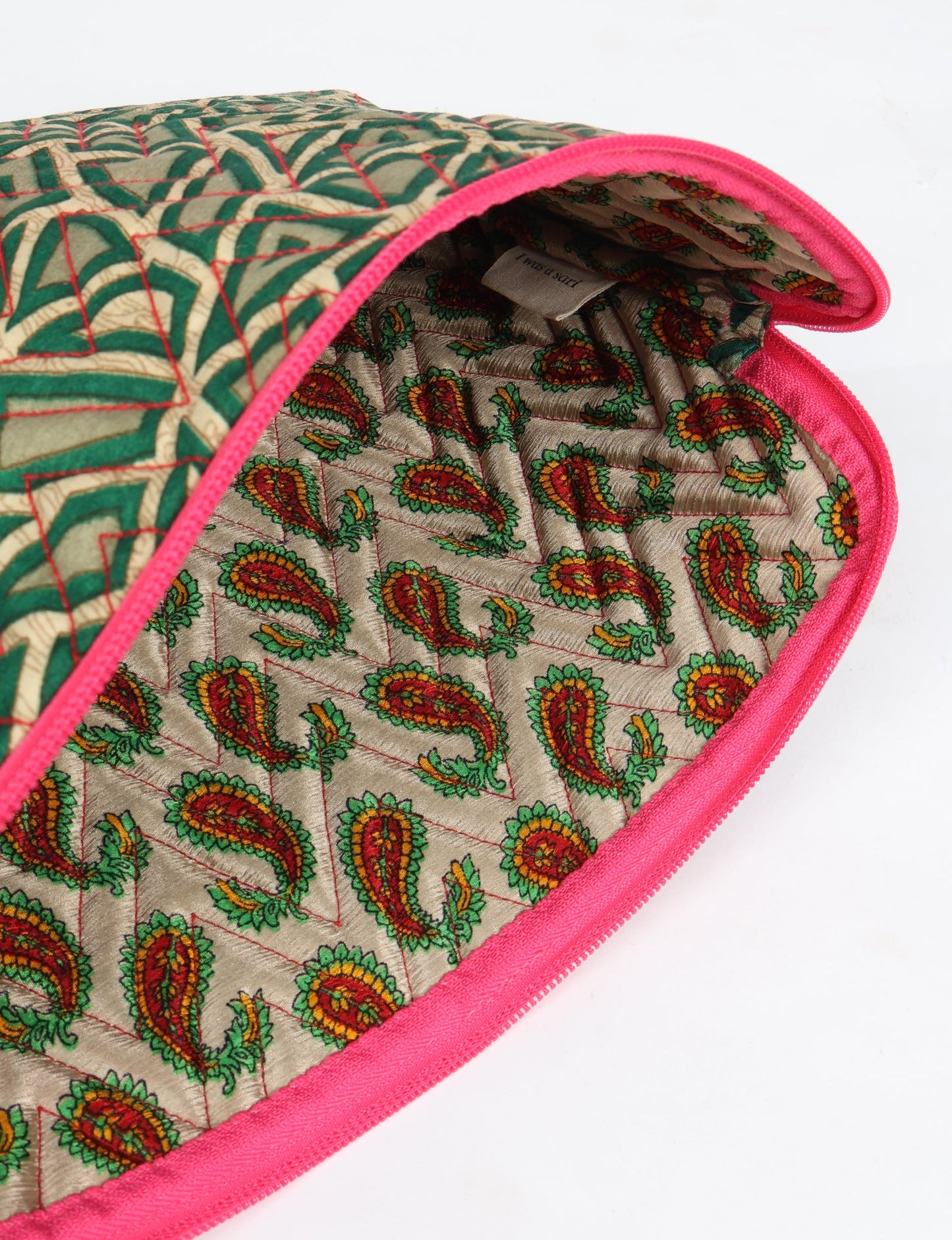 Eco-friendly meets tech-savvy in our QUILTED LAPTOP SLEEVE 13-14 inches. Stylishly quilted for durability, this sleeve offers protection and ethical fashion for your 13"-14" laptop. Secure your device with the zippered closure and carry it sustainably wherever you go.