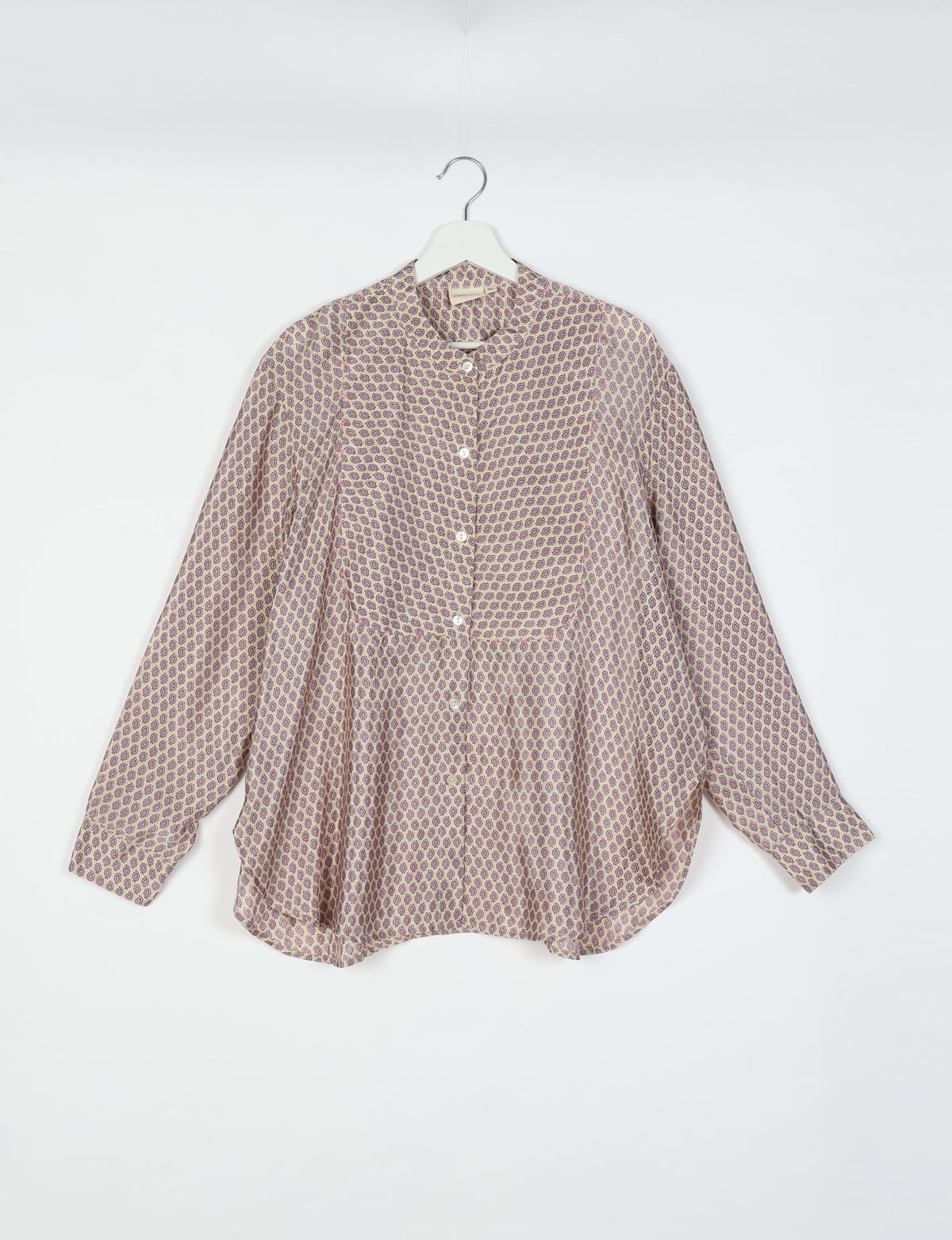 Camisa larga - Diseño micro beige