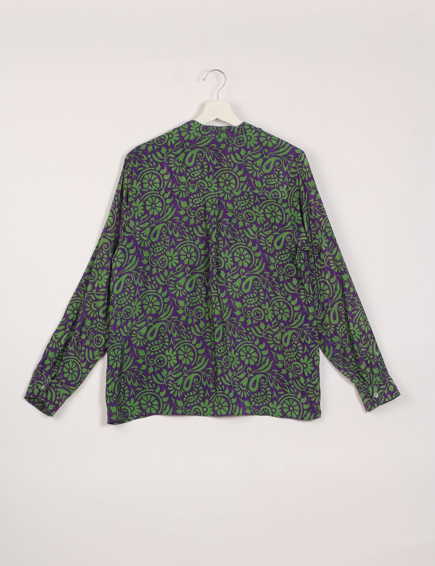 Versatile DAY BLOUSE, a sustainable wardrobe essential with a classic Johnny collar and full sleeves. Lightweight fabric for a comfortable fit, perfect for dressing up or down. Explore ethical clothing and green fashion with this eco-friendly and timeless piece, perfect for any occasion.