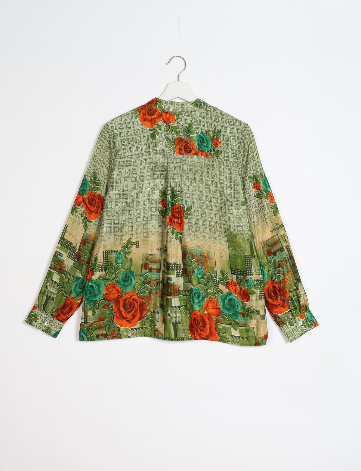 Versatile DAY BLOUSE, a sustainable wardrobe essential with a classic Johnny collar and full sleeves. Lightweight fabric for a comfortable fit, perfect for dressing up or down. Explore ethical clothing and green fashion with this eco-friendly and timeless piece, perfect for any occasion.