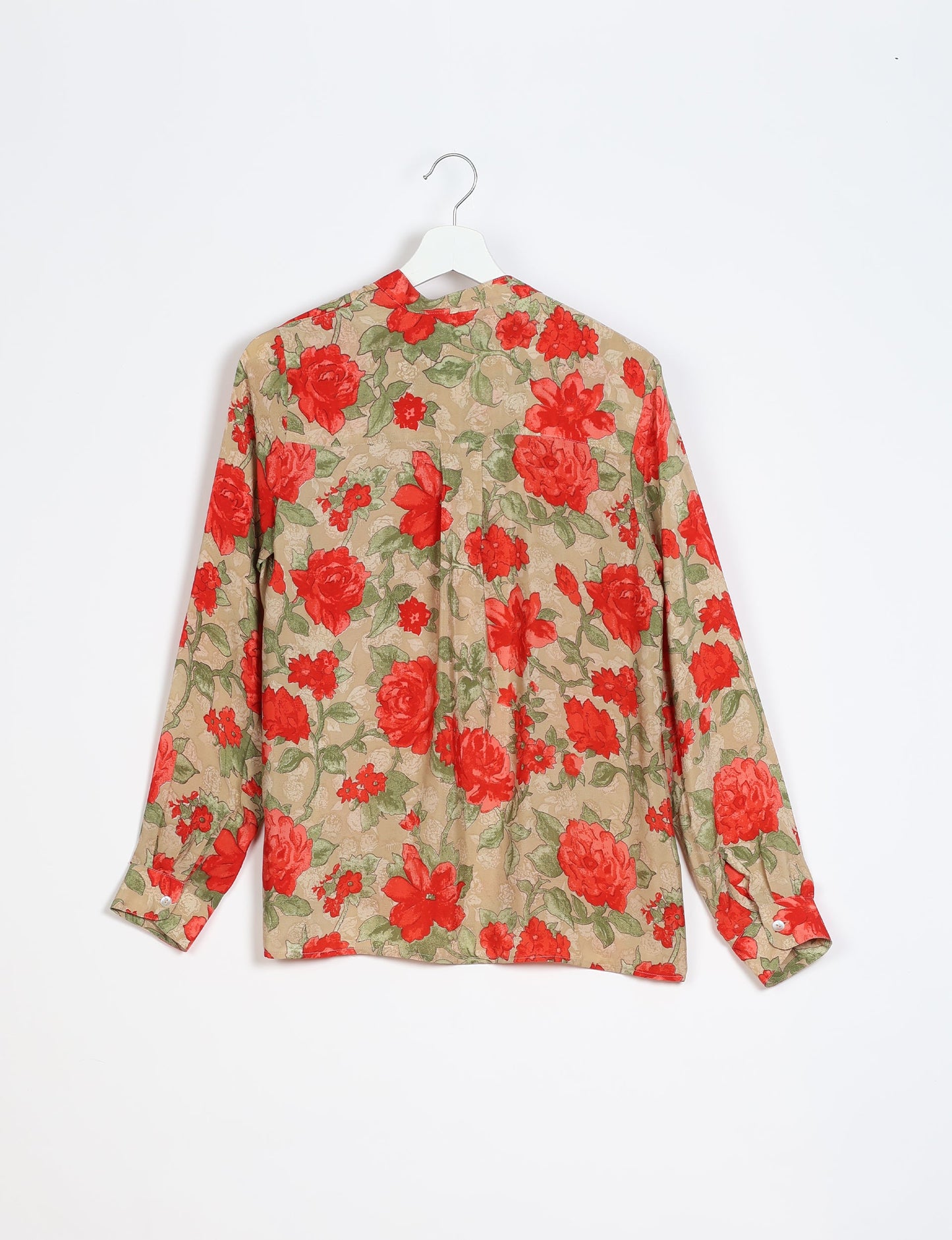 Versatile DAY BLOUSE, a sustainable wardrobe essential with a classic Johnny collar and full sleeves. Lightweight fabric for a comfortable fit, perfect for dressing up or down. Explore ethical clothing and green fashion with this eco-friendly and timeless piece, perfect for any occasion.