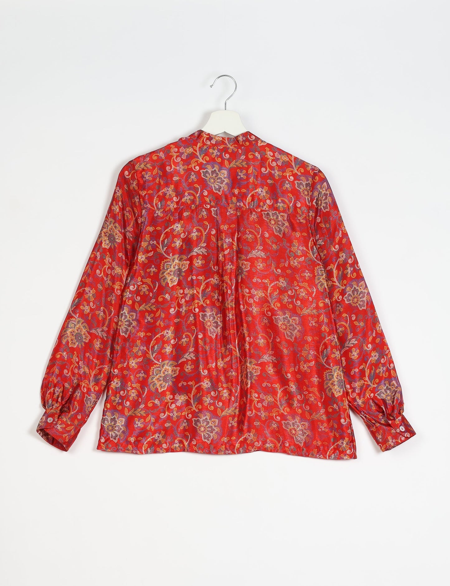 Versatile DAY BLOUSE, a sustainable wardrobe essential with a classic Johnny collar and full sleeves. Lightweight fabric for a comfortable fit, perfect for dressing up or down. Explore ethical clothing and green fashion with this eco-friendly and timeless piece, perfect for any occasion.