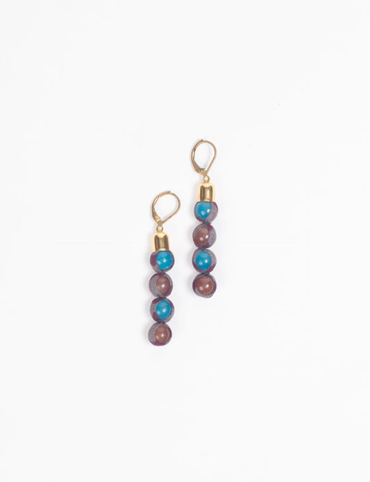 BEADED DANGLER EARRINGS