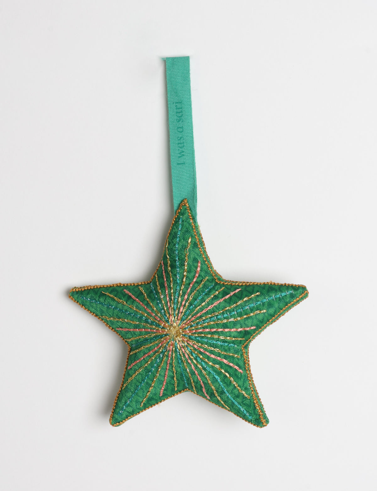 Timeless star ornament - Green Abstract