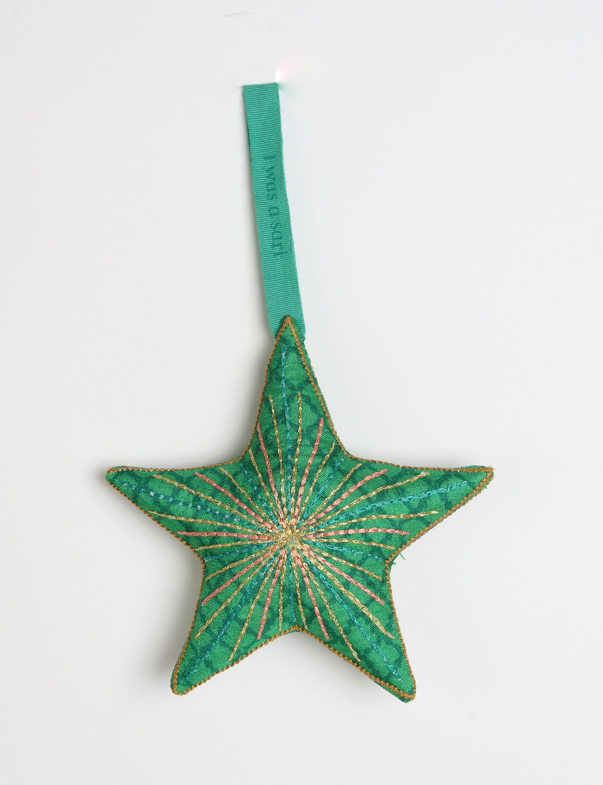 Timeless star ornament - Green Abstract