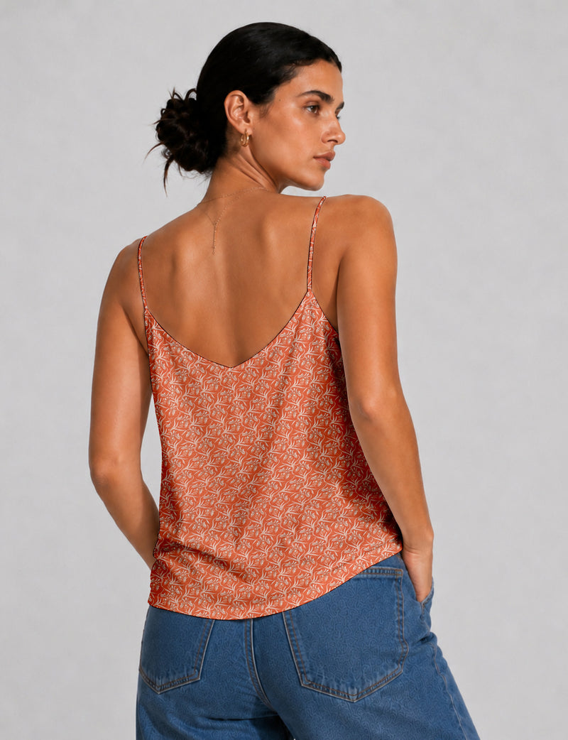 Slip top - Orange Floral