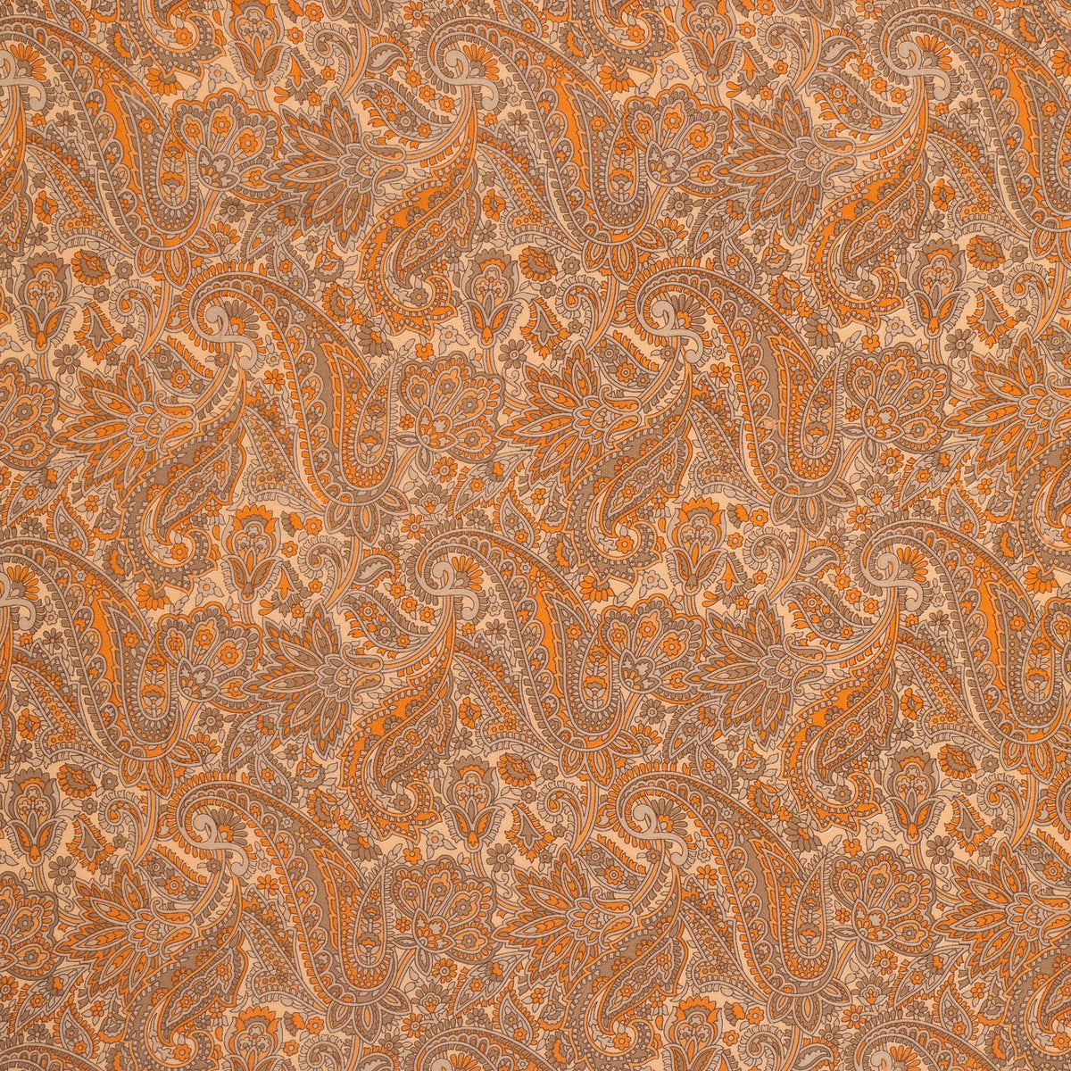 Orange Paisley