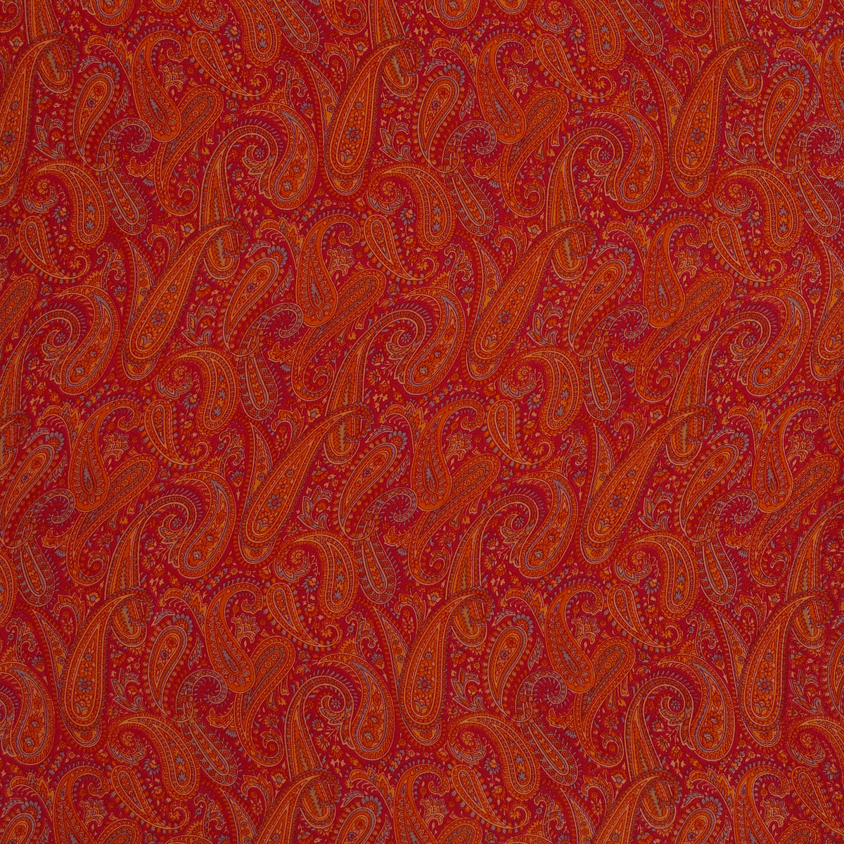 Orange Paisley