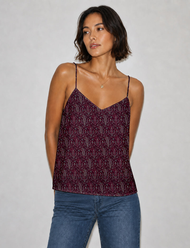 Slip top - Pink Paisley
