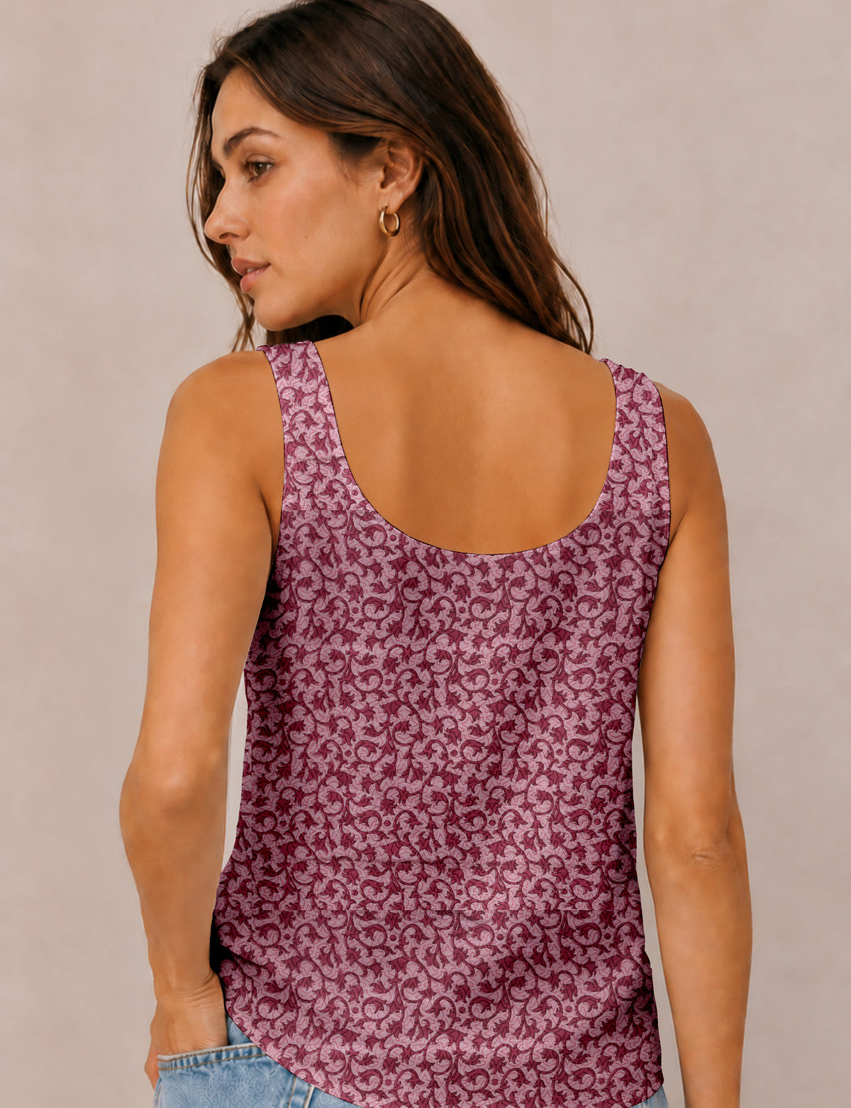 Sleeveless blouse - Pink Tropical