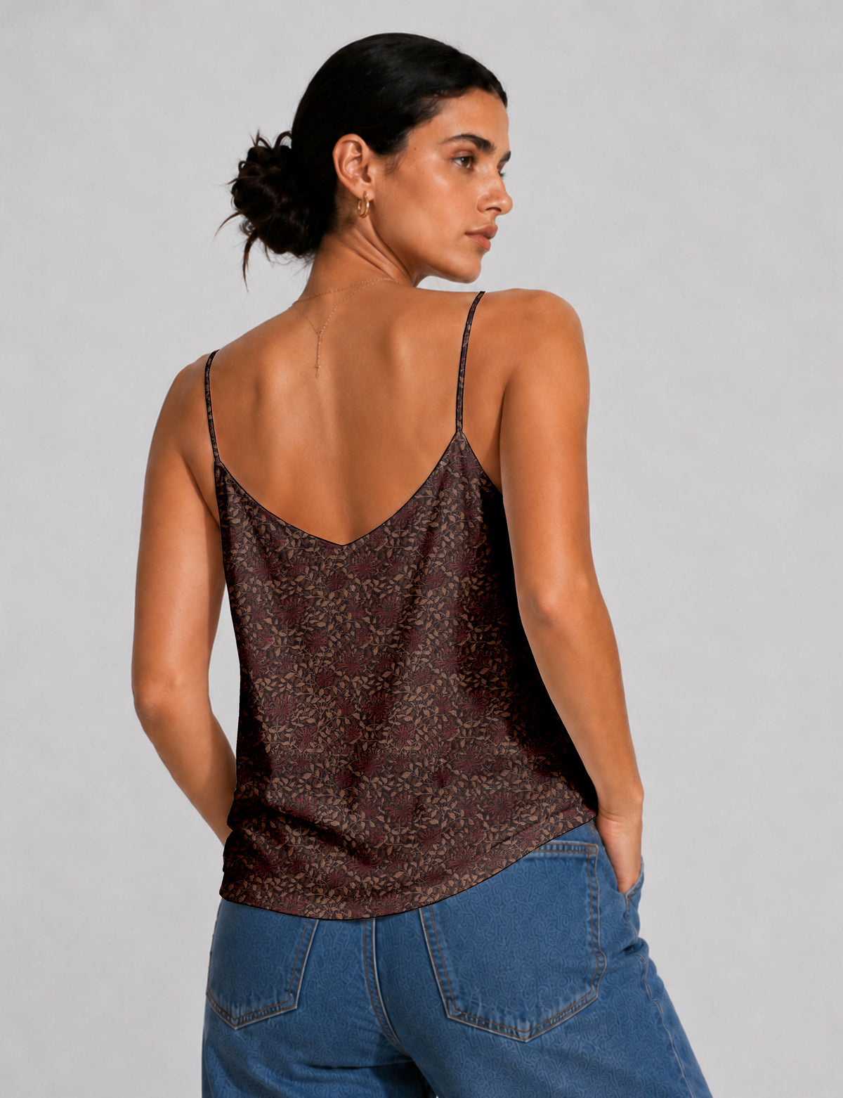 Slip top - Red Leaves