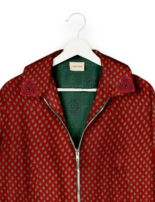 Make a bold statement with our Heart Drop Earrings, a symbol of conscious luxury and ethical fashion. Handcrafted using the intricate Aari embroidery technique, these earrings are made from upcycled sari fabric, embracing slow fashion and zero waste clothing. Elevate your look with sustainable apparel that supports fair trade fashion while reducing textile waste. Choose eco-friendly fashion that speaks of love, artistry, and responsibility.