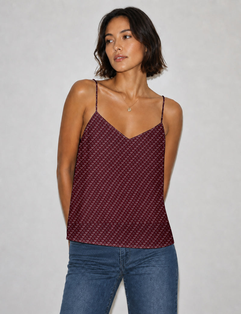 Slip top - Red Micro Design